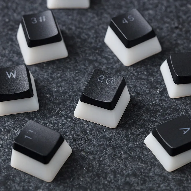 Kingston HyperX Double Shot Pudding Key cap pbt Full 104 полупрозрачная Механическая Крышка для клавиатуры