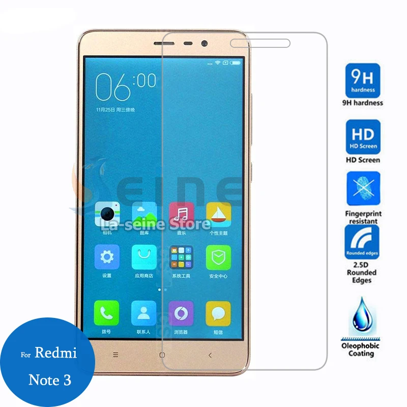 Для Xiaomi Redmi Note 3 протектор экрана из закаленного стекла 2.5D 9 h защитная пленка на