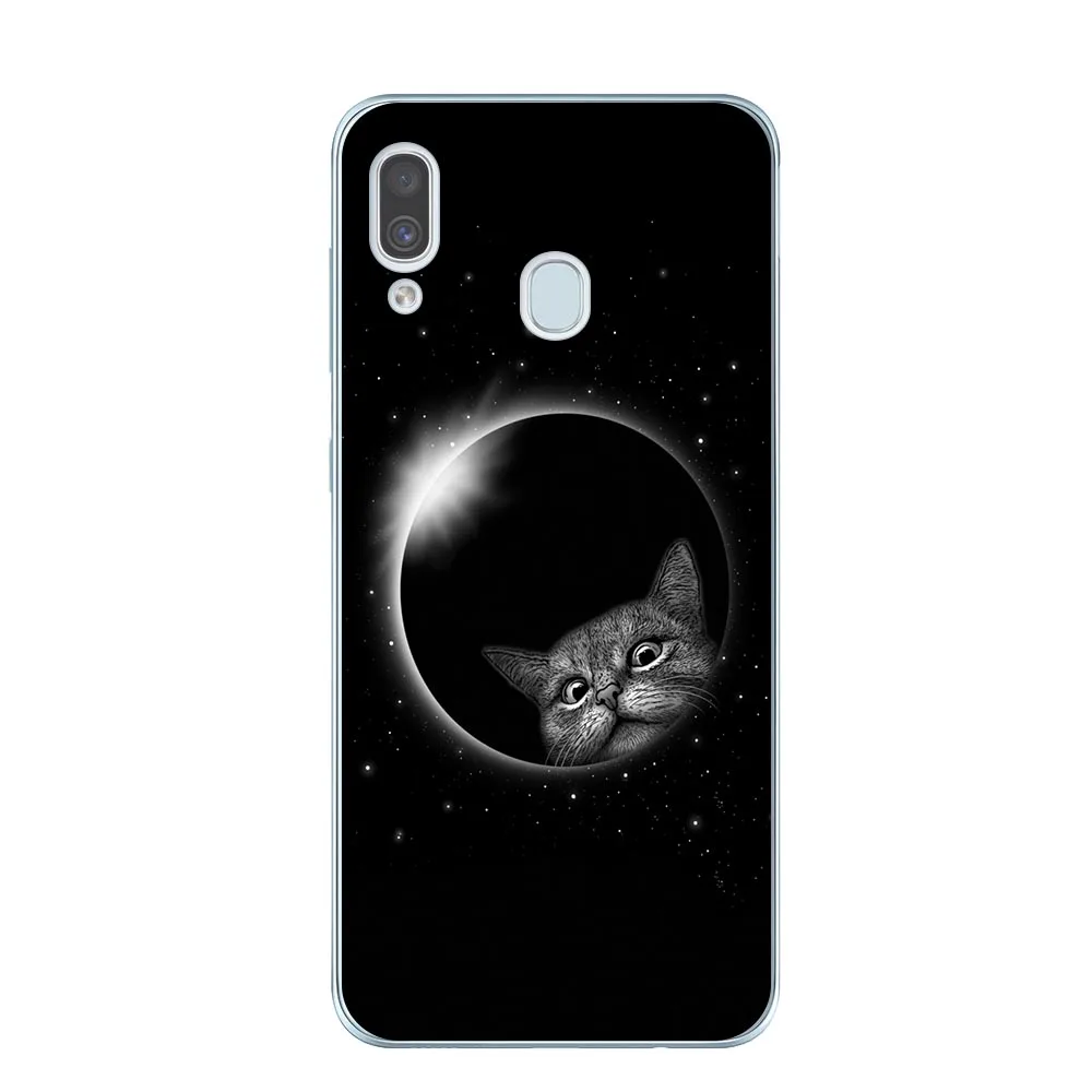 Классный Кот мягкий TPU чехол для телефона чехол для Coque samsung A10 A20 A30 A40 A50 A60 A70 A80 A6 A8 плюс A7 A9 силиконовый чехол s