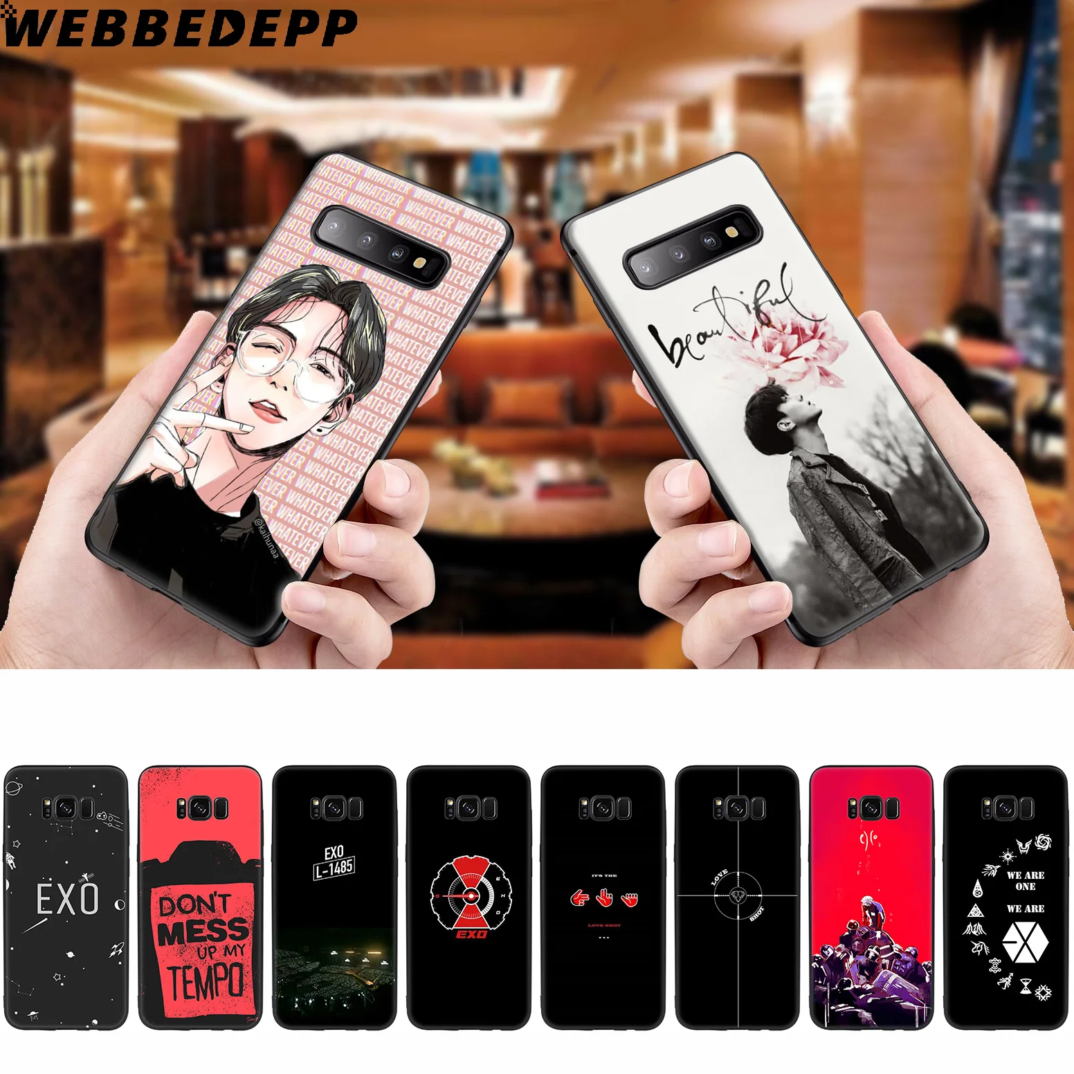 WEBBEDEPP Exo Bands K Pop мягкий чехол для Samsung Galaxy S10 S10e S9 S8 Plus S7 S6 Edge & J6 2018 Note 10 9 8 |