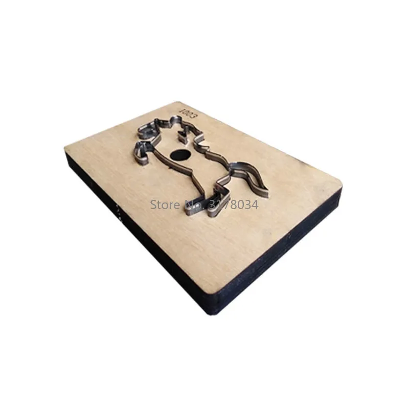 Чехол для ключей Rule Die Cut Steel Punch Horse Racing режущий резец кожаных женских сумок через