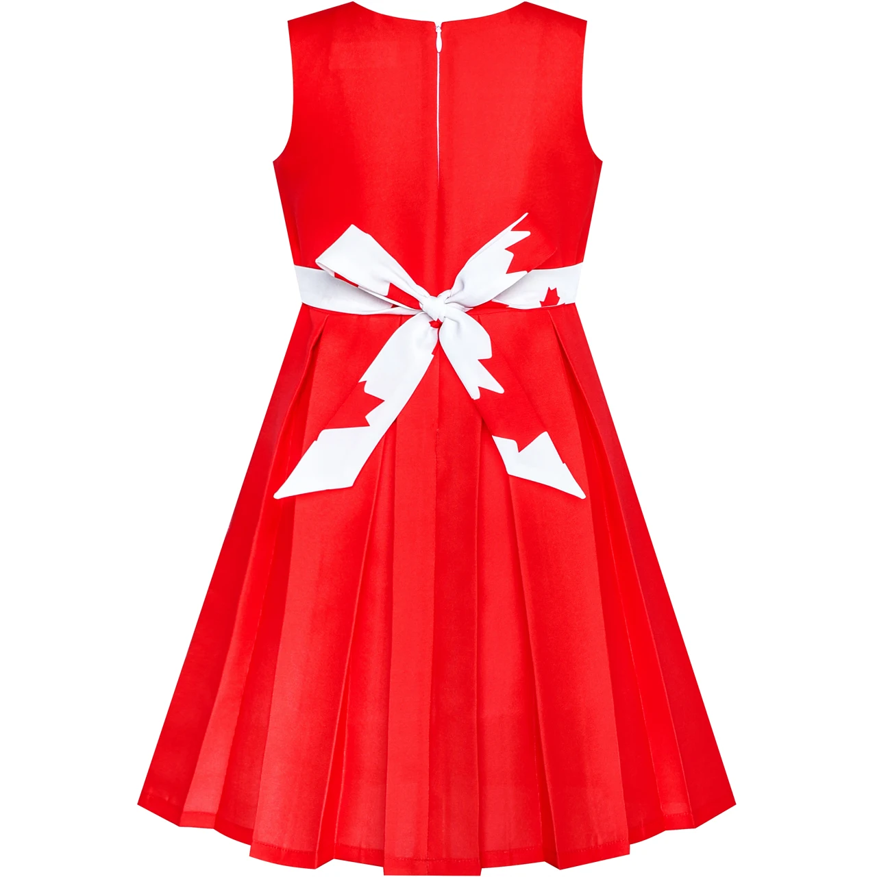Sunny Fashion платья для девочек платье Канада Флаг Национальный день Вечеринка Платье