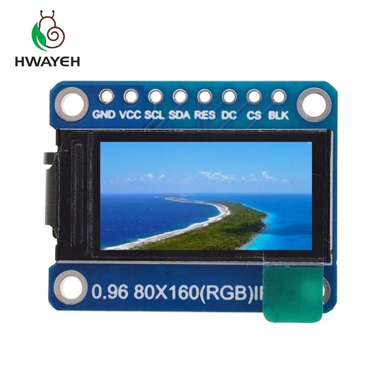 HWAYEH TFT-дисплей 0 96/1 3 дюймов 1 44 8 IPS 7P SPI HD 65K полноцветный ЖК-модуль ST7735 / ST7789 Привод IC