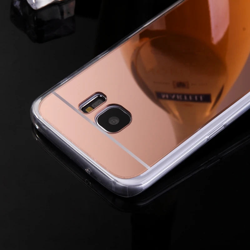 Mirror Case Soft TPU Back Cover For Samsung Galaxy J1 J5 J7 A3 A5 A7 2017 J3 2016 S3 S4 S5 S6 Edge Plus Grand Prime Phone Cases |