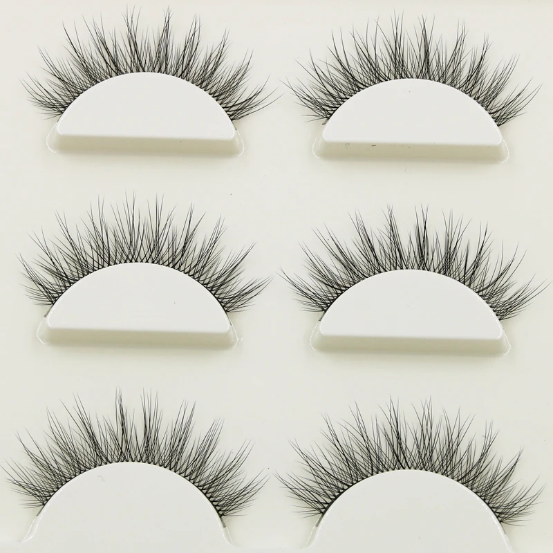 Новинка искусственные натуральные длинные ресницы 3D Многослойные завивающиеся