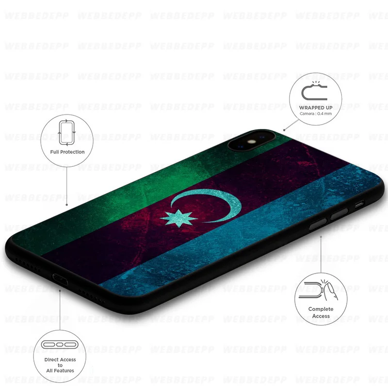 WEBBEDEPP Azerbaijan buta flag Soft Case for Huawei Mate Honor 20 6A 7A 7C 7X 8 9 9X 10 View Lite Pro 30 |