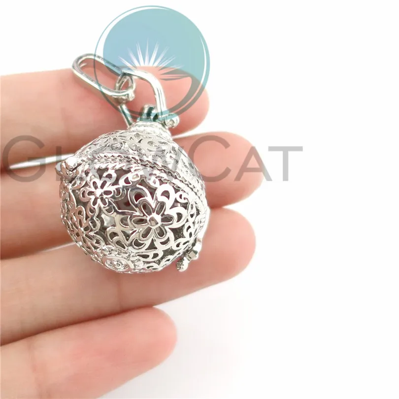 Кулон-медальон в стиле бохо серебряная сова крылья ангела подвеска с ароматом