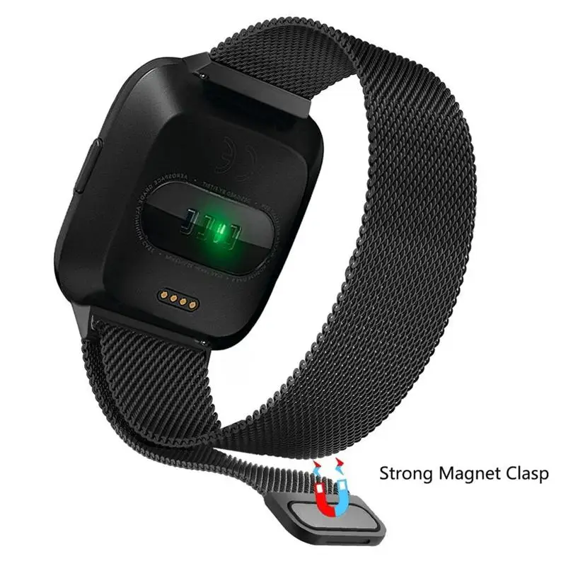 Миланская петля магнитный ремешок из нержавеющей стали для умных часов Fitbit