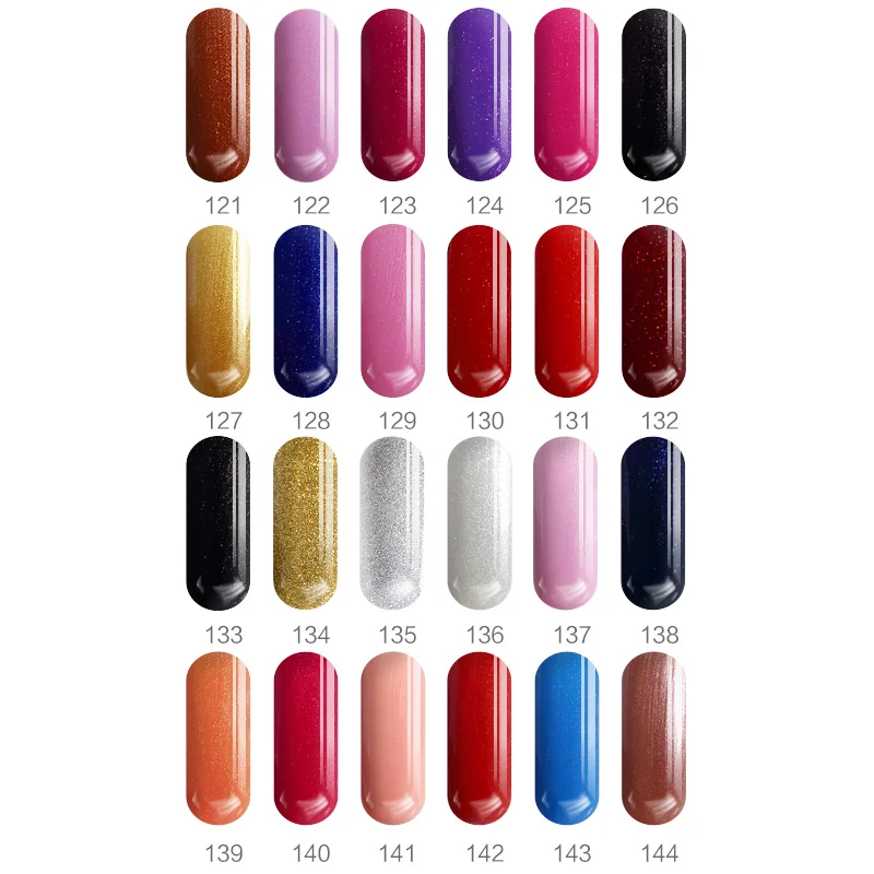 12 Бутылки/серия 8 мл Чистый Цвет SIOUX Nail Art Гель Украшения DIY Маникюр МЛ Исчезают UV LED