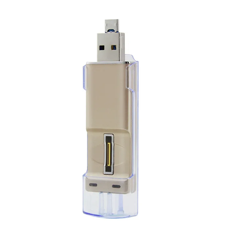 2016 Новый Отпечатков Пальцев USB 2.0 Flash Drive 16 ГБ Tablet PC Смартфон с Карты Памяти Металла