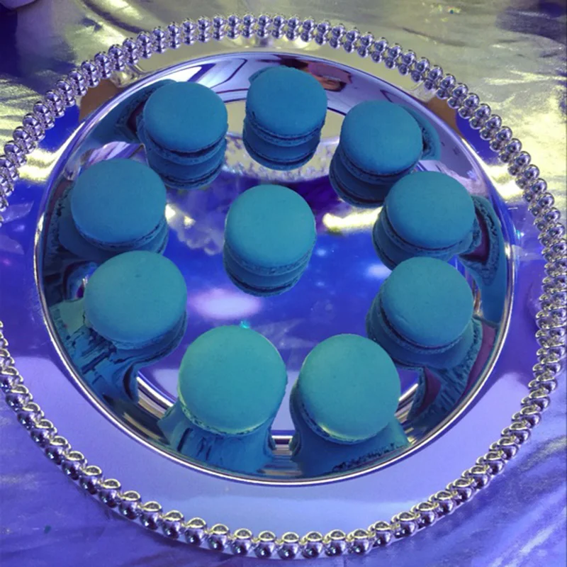 Diameter25/30 cmeuropean металлическая круглая тарелка под фрукты днем закуска к чаю лоток с свадьба, сладости лоток для теста домашний лоток для хранения FT009