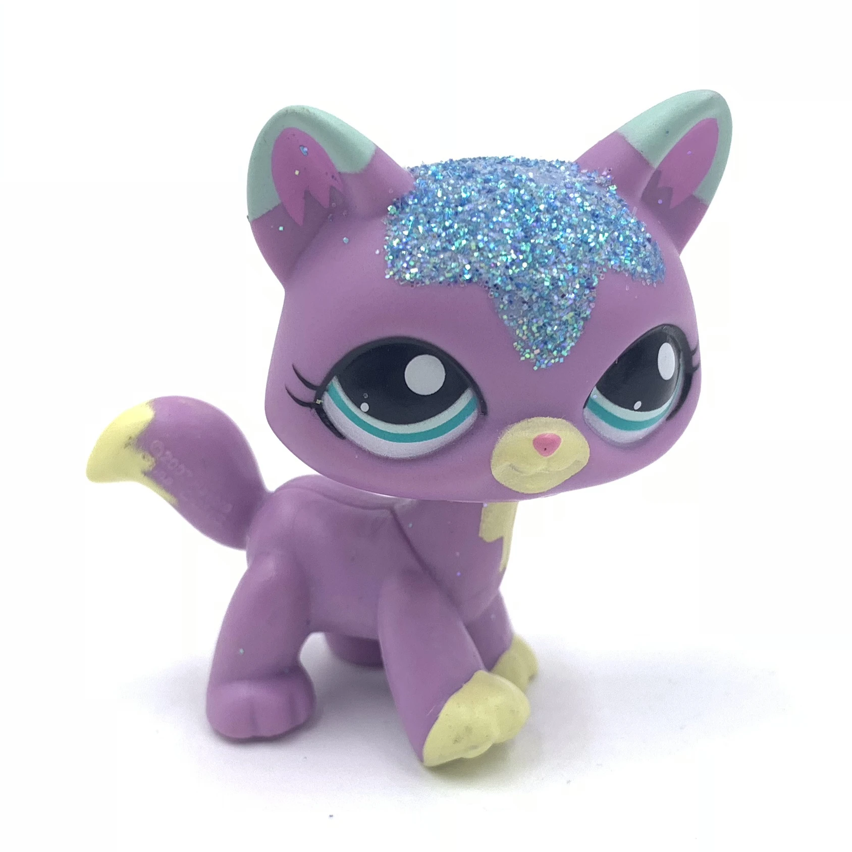 LPS кошка редкие животные магазин игрушек #2386 Блестящий Фиолетовый кот Китти
