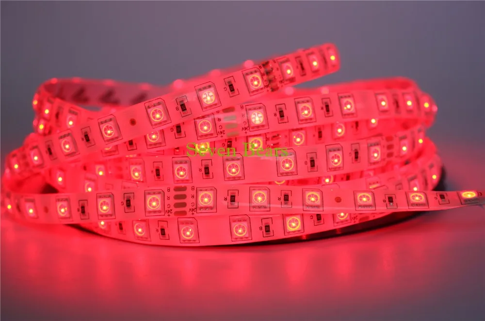 Светодиодная лента 24 в 5050 не водонепроницаемая/Водонепроницаемая 60