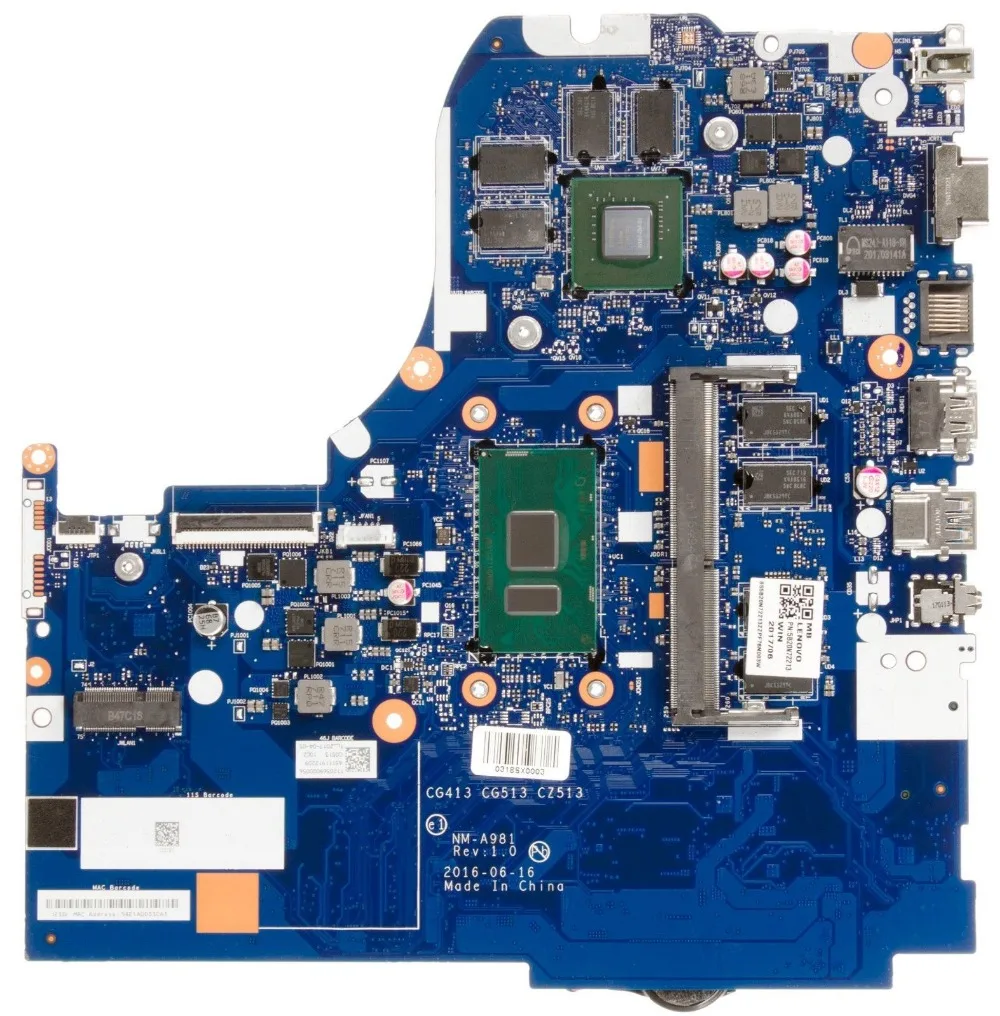 Материнская плата для ноутбука Lenovo IdeaPad 310-15IKB CG413 NM-A981 4GB RAM i5-7200U 920MX 100% test ok |