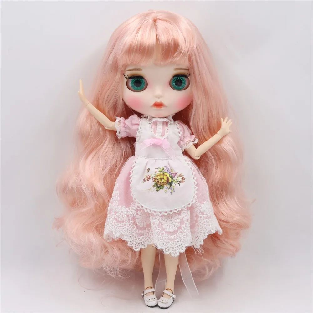 Ледяная кукла DBS Blyth 1/6 bjd игрушка белая кожа совместное тело золотой микс розовые