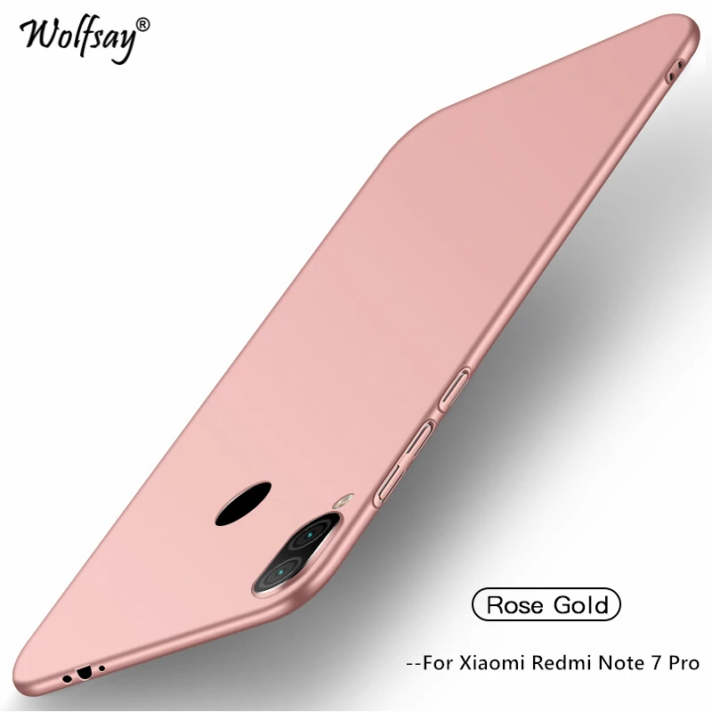 Для Xiaomi Redmi Note 7 Чехол Ультра тонкий роскошный гладкий жесткий чехол для телефона