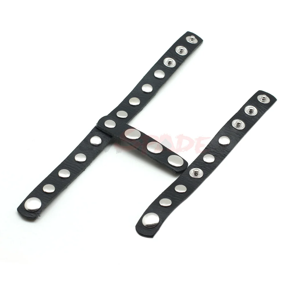 Кожаное кольцо на пенис с застежкой регулируемое кожаное двойное для