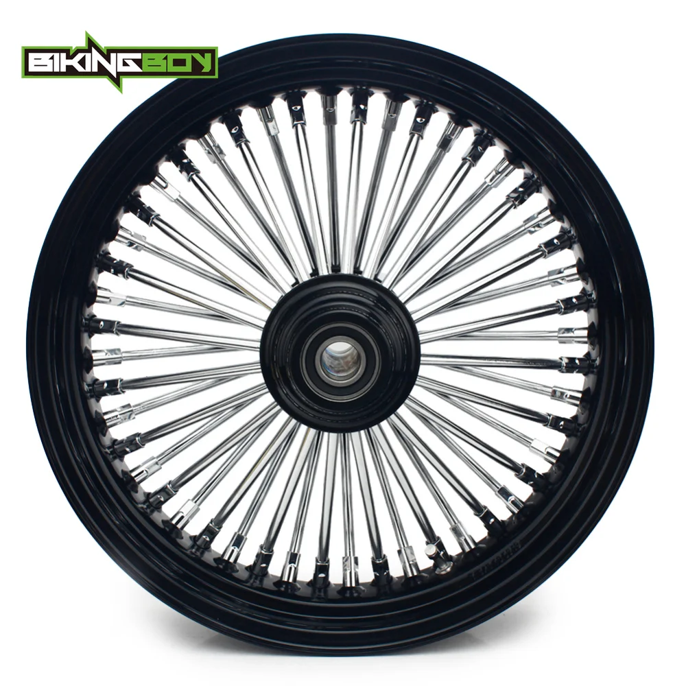 Ступица переднего колеса BIKINGBOY 16 &quotx 3 5&quot 48 Fat для Harley Softail FXST FLST FLSTC FXSTB Sportster XL 883 1200
