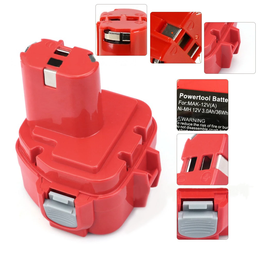 Который изготовлен Makita ние Цин ние ge Батарея 12 V 3000 мА/ч, Makita дрель электрическая отвертка инструменты с Металл-гидридных или никель