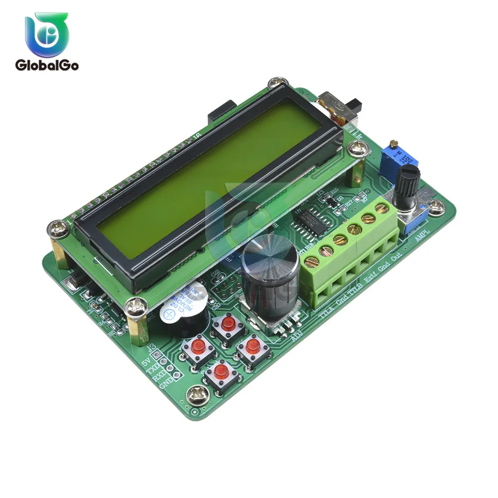 LCD1602 0,01 Гц-5 МГц DDS Функция генератор сигналов Модуль синуса Треугольники прямоугольную волну частоты выходной сигнал от транзисторно-транзисторных логических схем хранения Напомним счетчик