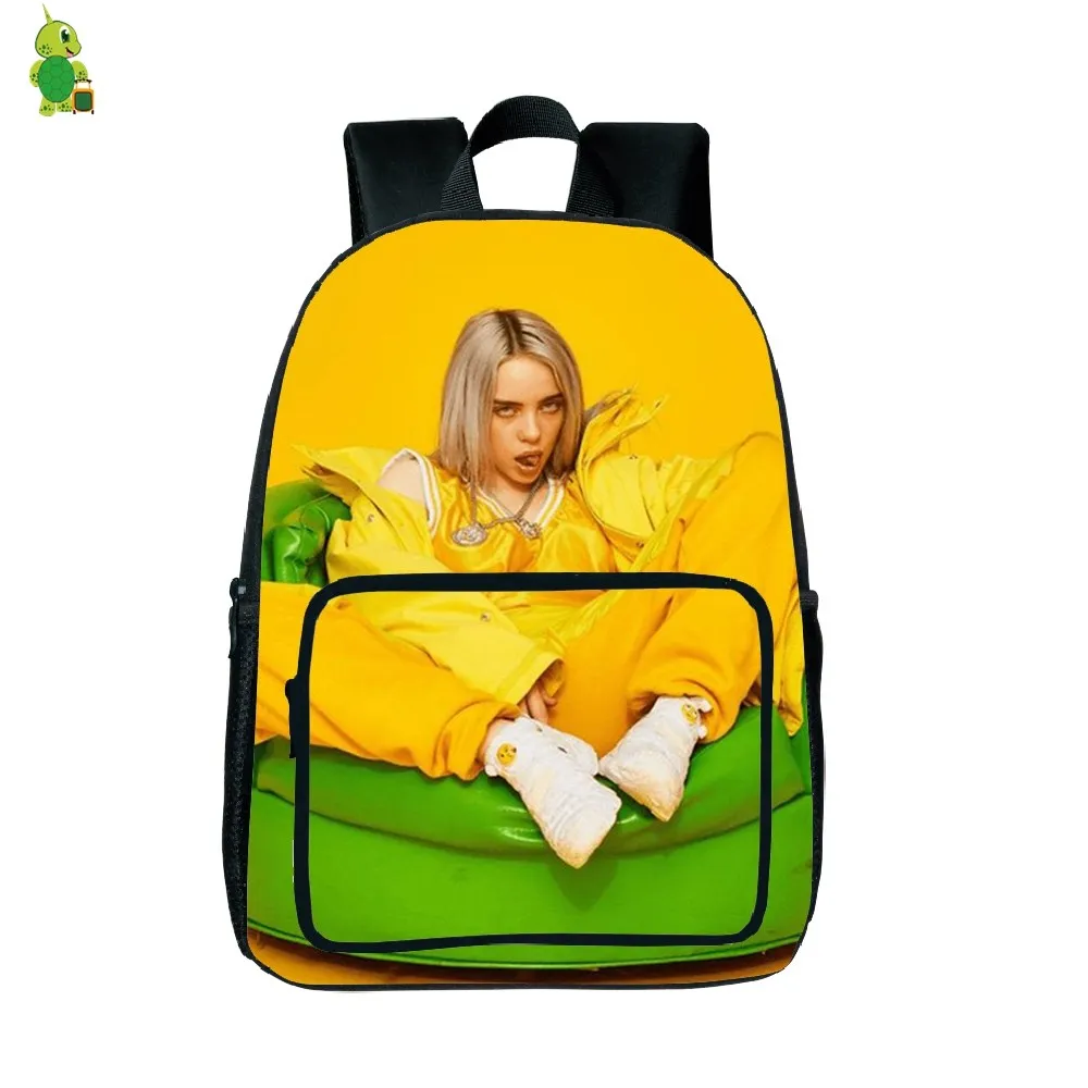 Billie Eilish рюкзак с принтом рок-звезды, школьный рюкзак для подростков, женщин, мужчин, повседневный рюкзак, модная дорожная сумка, водонепроницаемая сумка, подарок для вентилятора - Цвет: 13