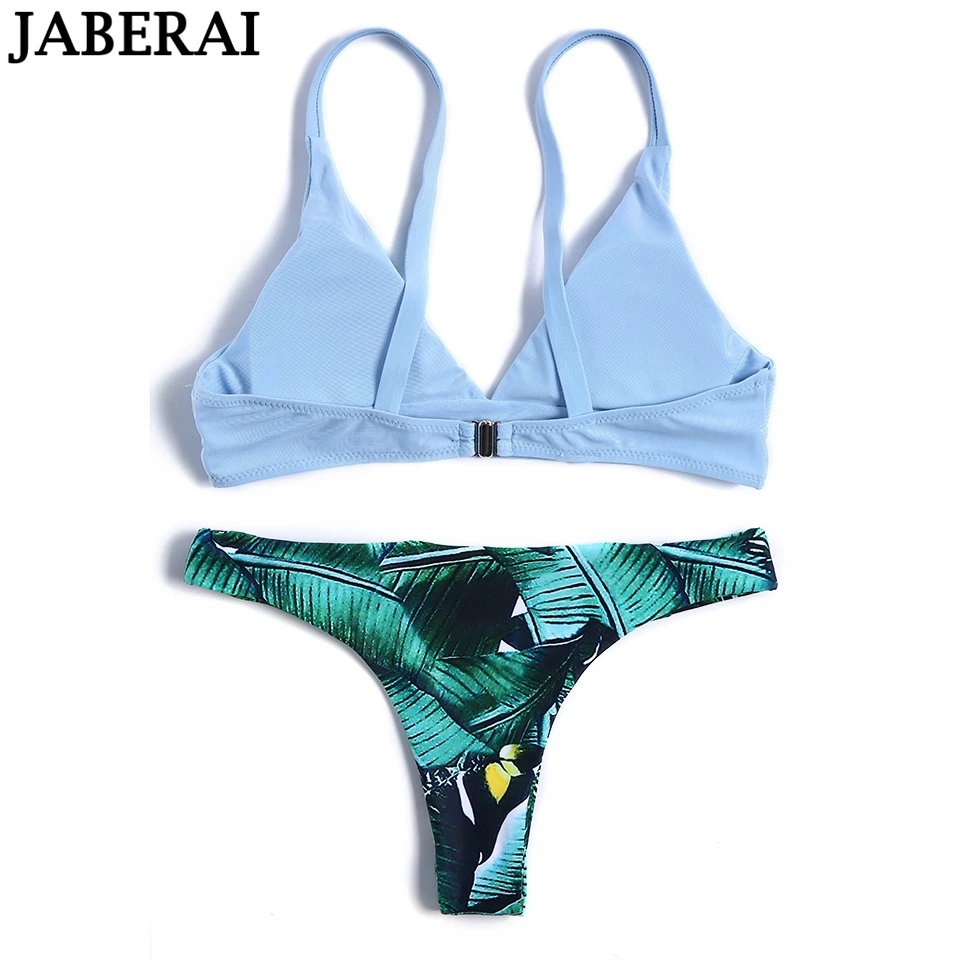 2016 New Leaf Печати Бикини Бразильский Ретро Купальники Сексуальный Купальник Biquini