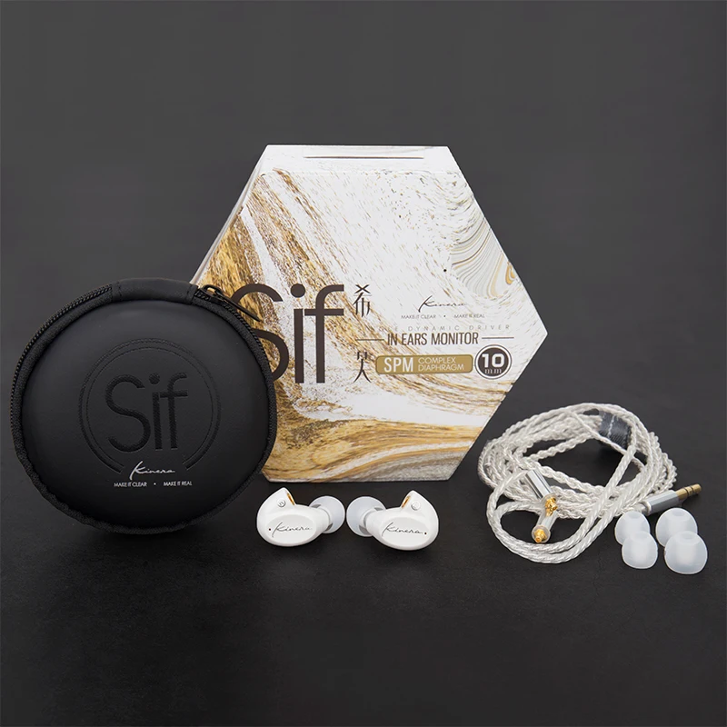 Kinera SIF HiFi аудио SPM диафрагма Динамический драйвер в ухо монитор наушники со