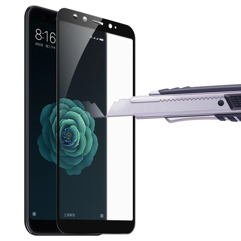 Прозрачное премиальное закаленное стекло для Сяоми Ми А2 / Сяоми Ми А1 for Xiaomi Mi A2 Mi 6X полное покрытие ультра-тонкий защитный Стекло на for xiomi mi a1 на for xiaomi mi a2 защитное стекло