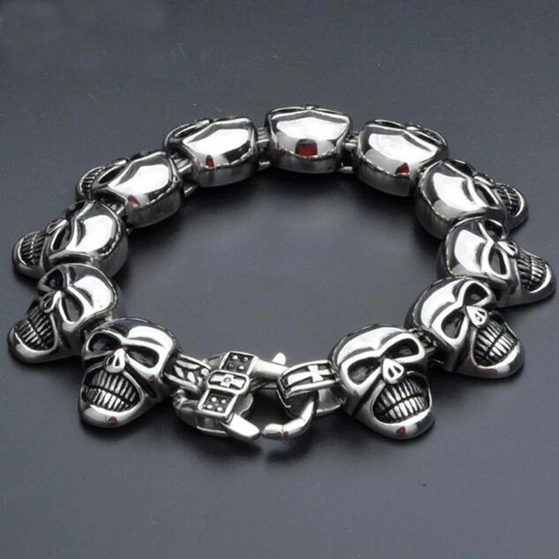 

Stainless Steel Skull Bracelet For Dropshipping