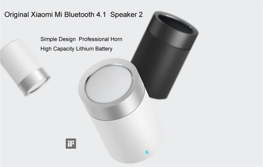 Оригинальный Xiaomi Bluetooth динамик Cannon 2 Цилиндрический металлический Мини