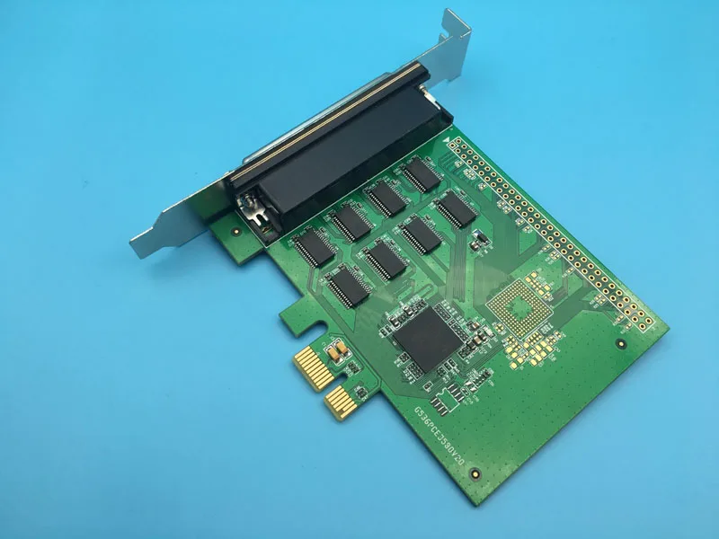 8 портовая серийная плата контроллера RS232 PCI E X1 с кабелем вентилятора XR17V358