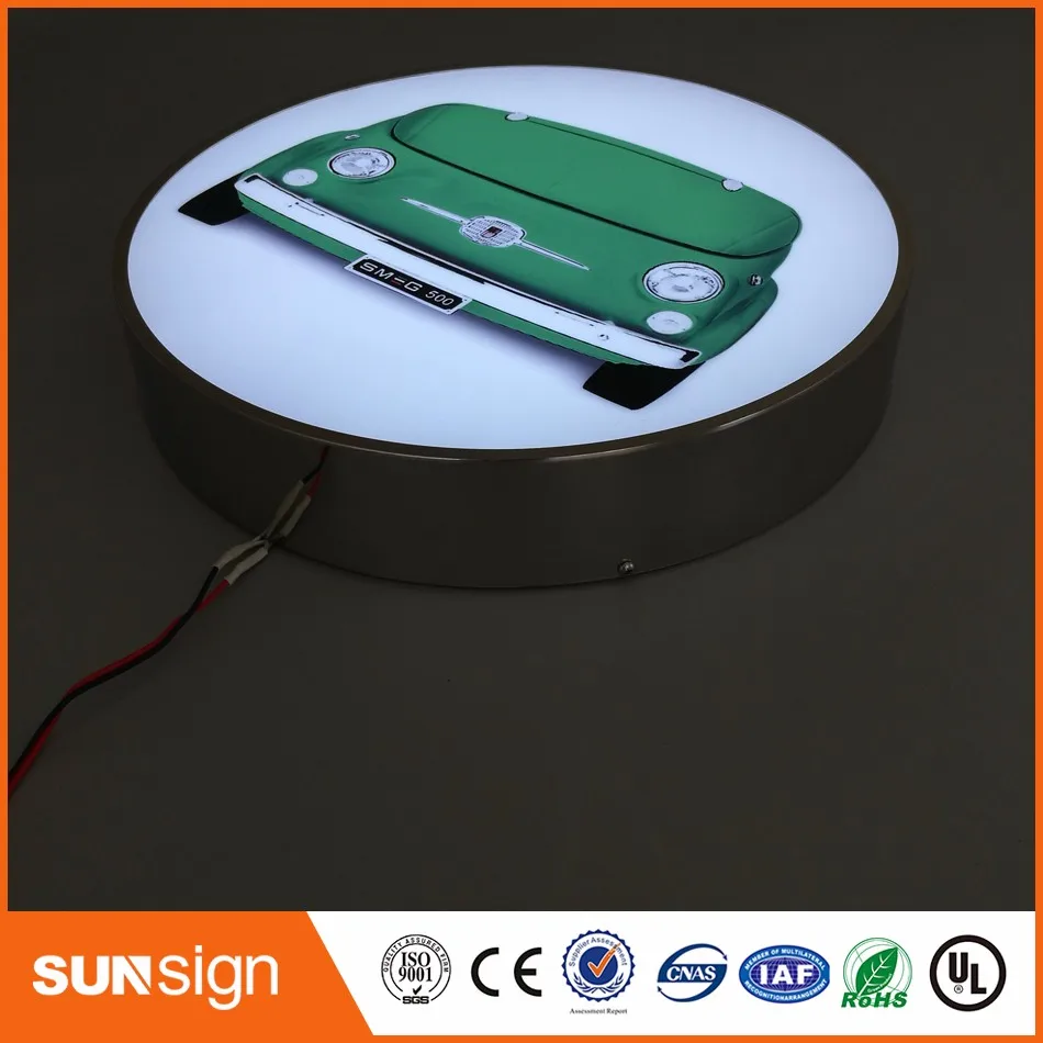 3D акриловый рекламный светодиодный подсвеченные буквы светильник ящик витрина