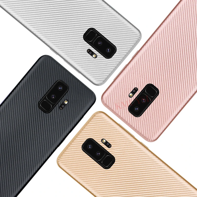 Углеродного волокна чехол для телефона Samsung Galaxy A7 A9 A6 A8 J8 J6 J4 A3 A5 Note 9 S10e S8 S9 плюс S7 край мягкий чехол Coque