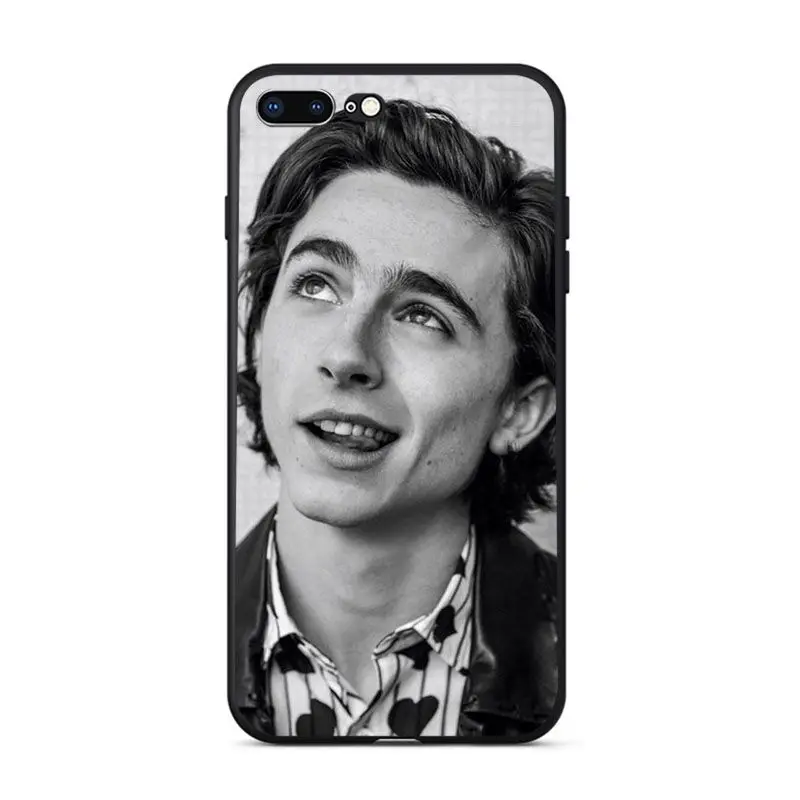 Мягкий силиконовый чехол Babaite Timothee для телефонов iPhone 7 7plus 5 5Sx 6 6S 8 8Plus X XS MAX