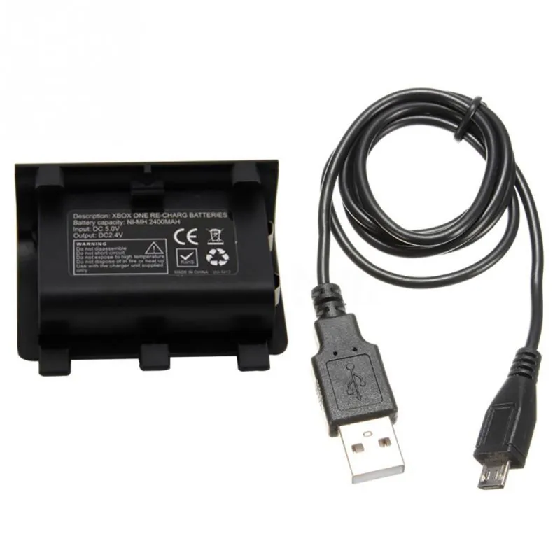 Аккумулятор 2400 мАч Ni MH USB зарядный кабель для XBOX ONE беспроводной