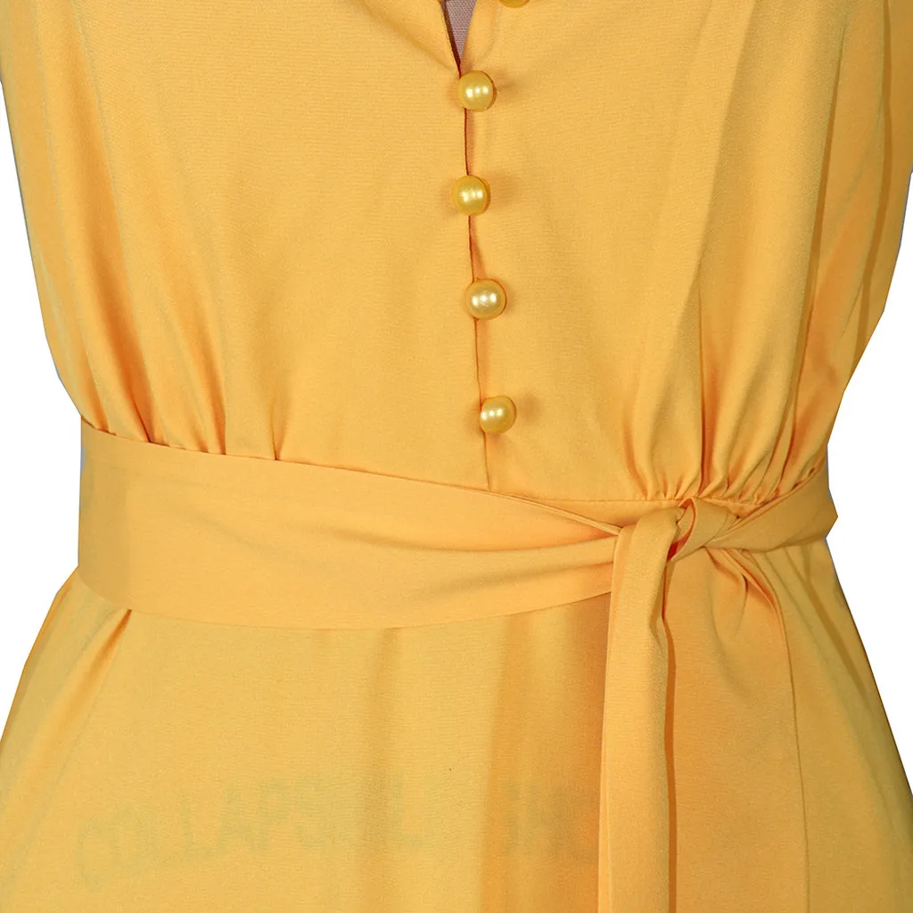 Модные женские туфли сезон Лето Boho без рукавов на бретелях с v-образным вырезом