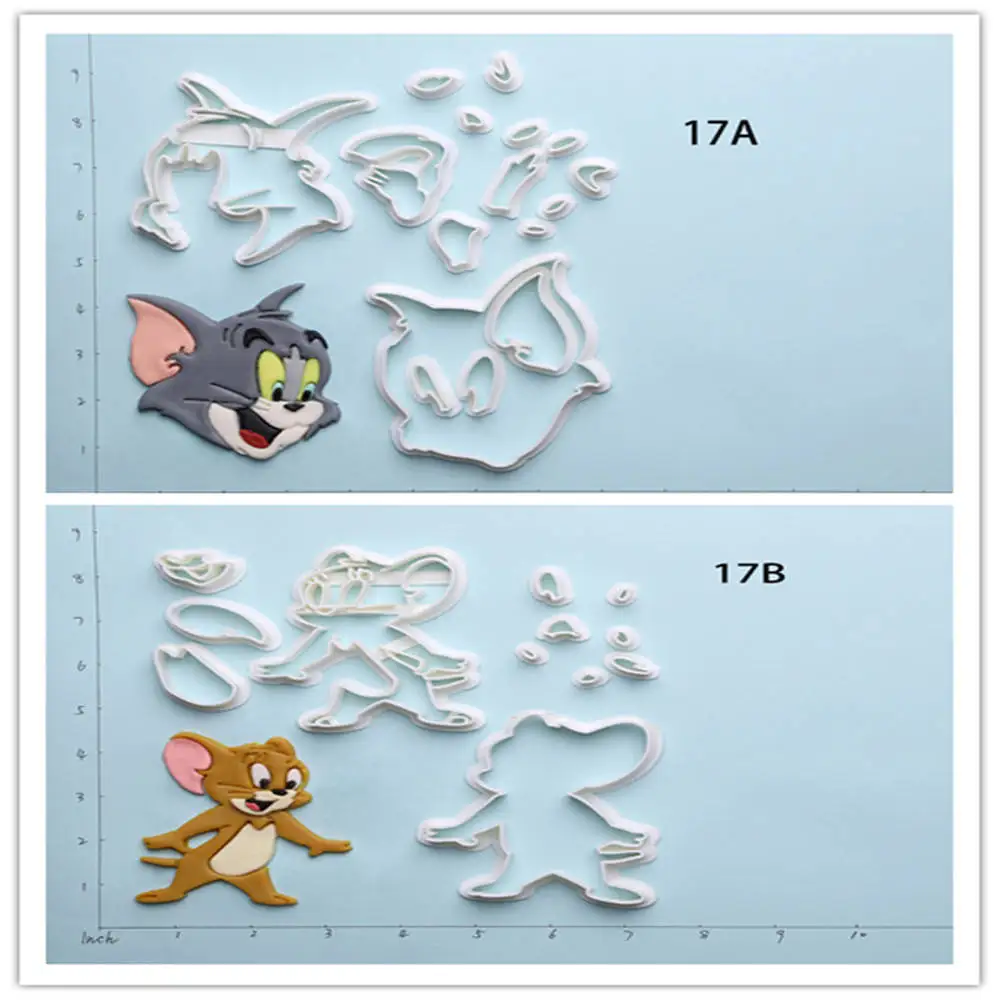 Популярная пленка Том и Джерри резак для печенья на заказ 3D Печатный Набор торта