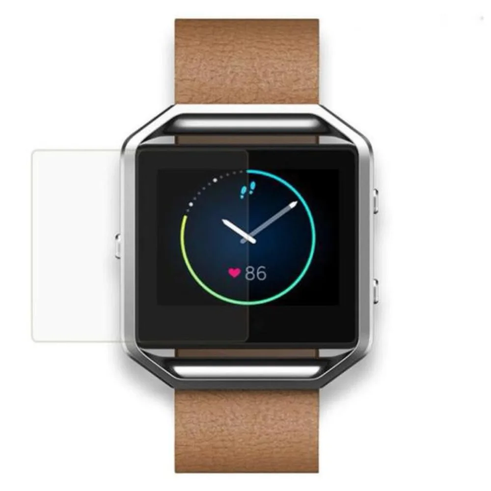 Закаленная пленка для часов fitbit blaze чехол с полным покрытием стеклянная Защитная
