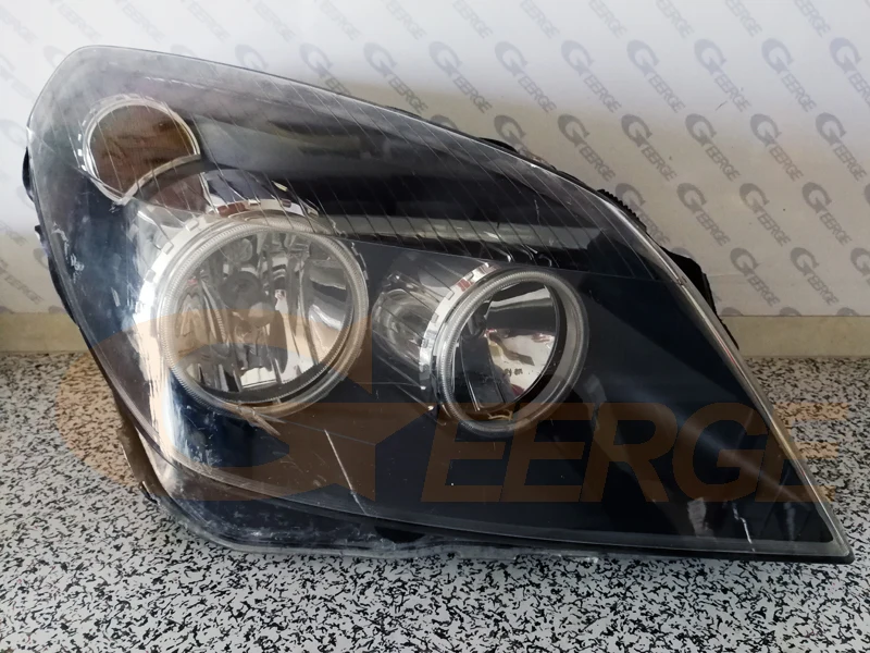 Для Защитные чехлы для сидений, сшитые специально для OPEL Astra H 2004 2005 2006 2007 pro-подтяжка лица галогенная фара превосходная ультра яркая с холодным катодом(CCFL) Ангельские глазки комплект halo кольца