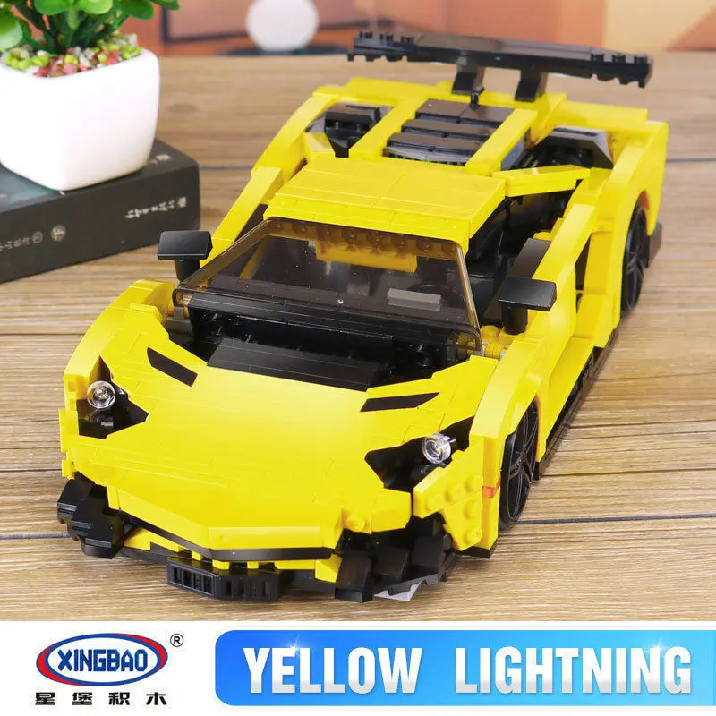XINGBAO 03008 креативные строительные блоки 834 шт. игрушки с фигуркой серия автомобилей