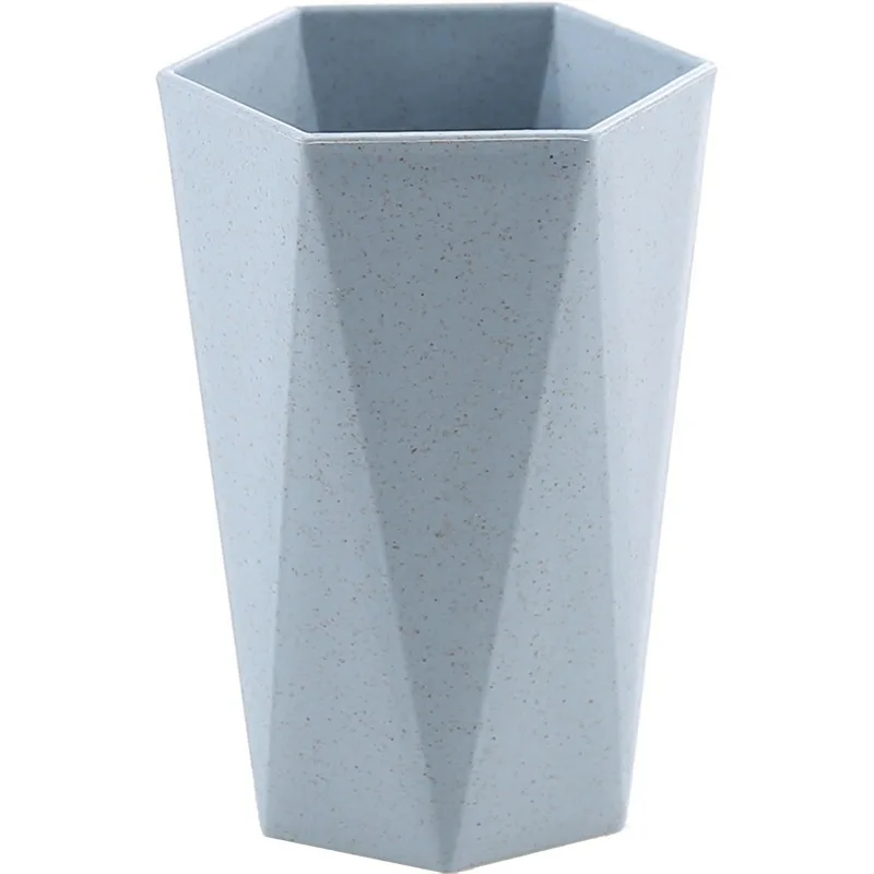 Simple diamond brushing cup couple tooth cylinder mouth |