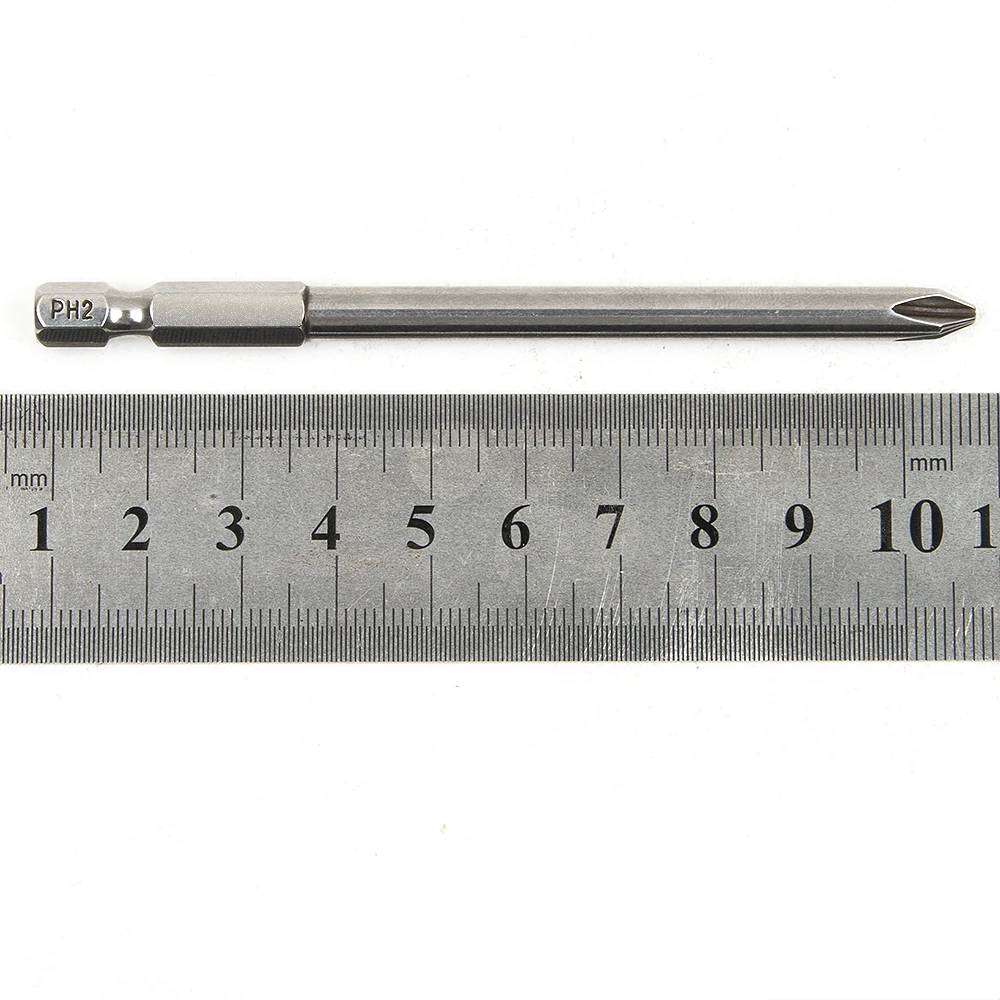9 шт. Phillips головка отвертки 100 мм длиной S2 Сталь электрическая отвертка бит с