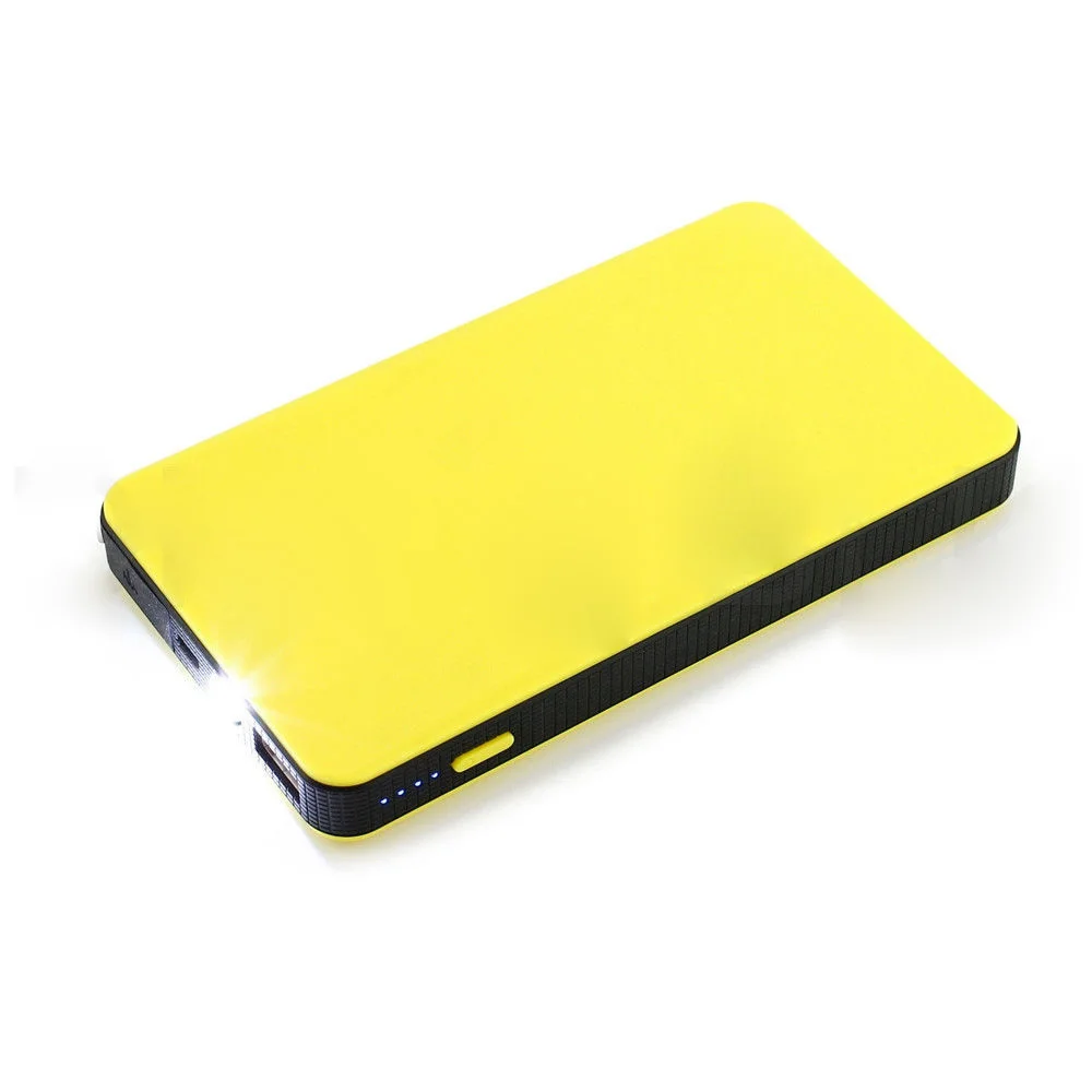 Yellow Портативный 12V 8000mAh Многофункциональный Автомобильный аварийный источник питания зарядное устройство power Bank пусковое устройство бустер для samsung Andorid - Цвет: Yellow
