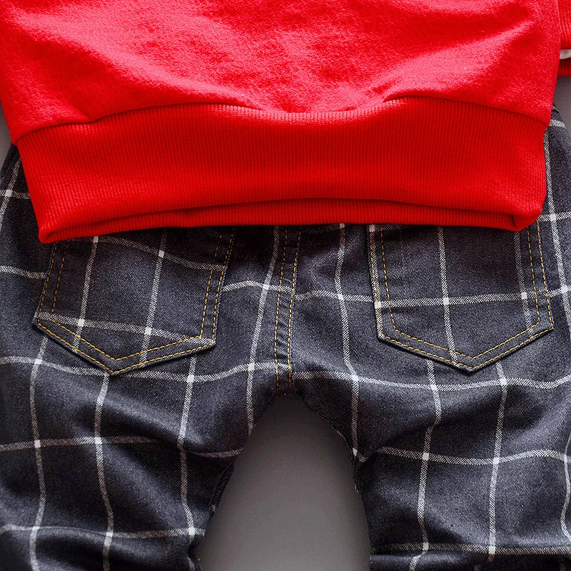 Комплект одежды для малышей BibiCola хлопковый спортивный костюм с мультяшным