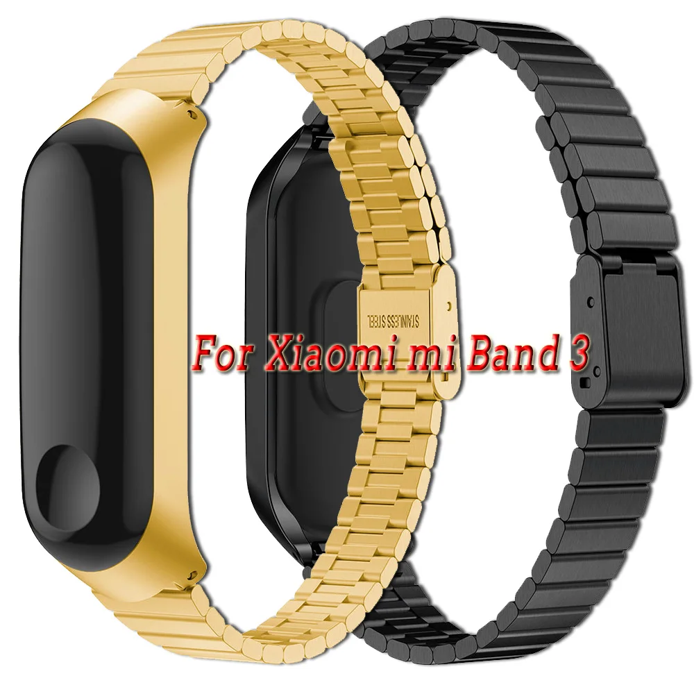 Ремешок для часов из нержавеющей стали + металлический чехол Xiaomi mi Band 3|Ремешки