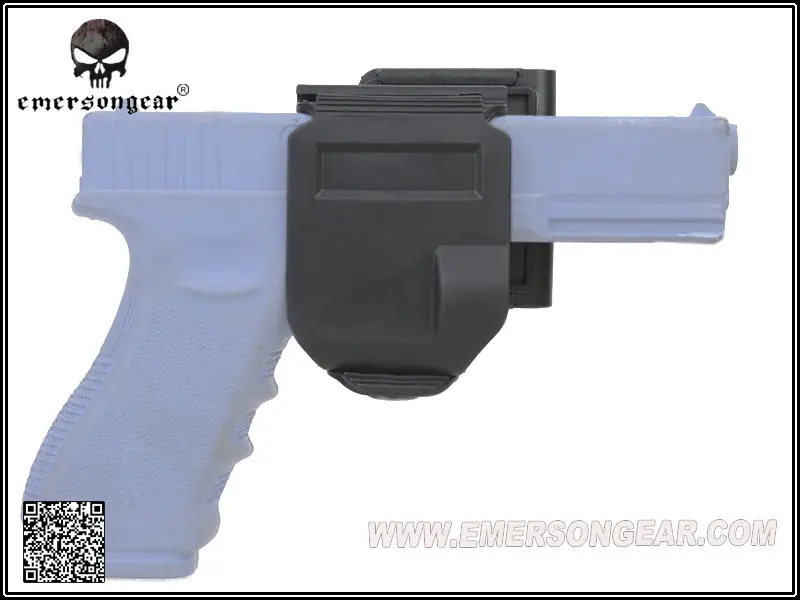 Модели cp кобура для GLOCK 17/22/Гавайская гитара 23 Тактический Airsoft Пейнтбол Охота Стрельба Roto правшей пистолет-кобура с зажимом BK/светло-коричневый/FG - Цвет: BLACK