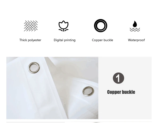 Печать водонепроницаемый Душ занавеска горы фотографии | Дом и сад