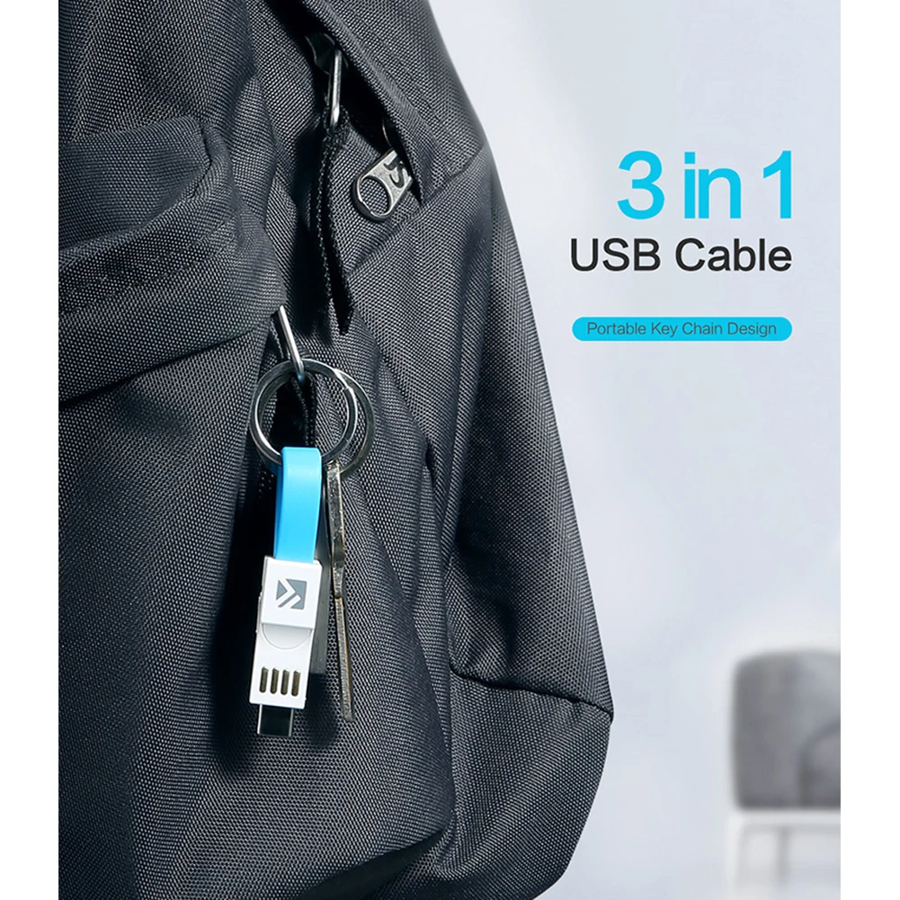 2а USB кабель магнитные аксессуары Тип C провод для быстрого заряда 3 в 1 брелок портативная линия микро данных мобильный телефон для samsung
