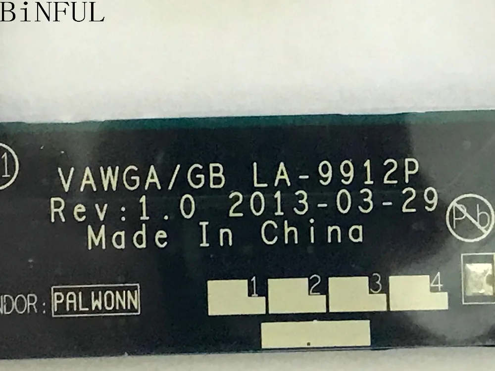 

В наличии материнская плата VAWGA/GB LA-9912P для ноутбука LENOVO G505