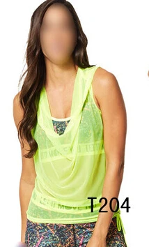 Новые женщин танец фитнес-спортивная толстовки одежды T204 1 шт. | Женская одежда